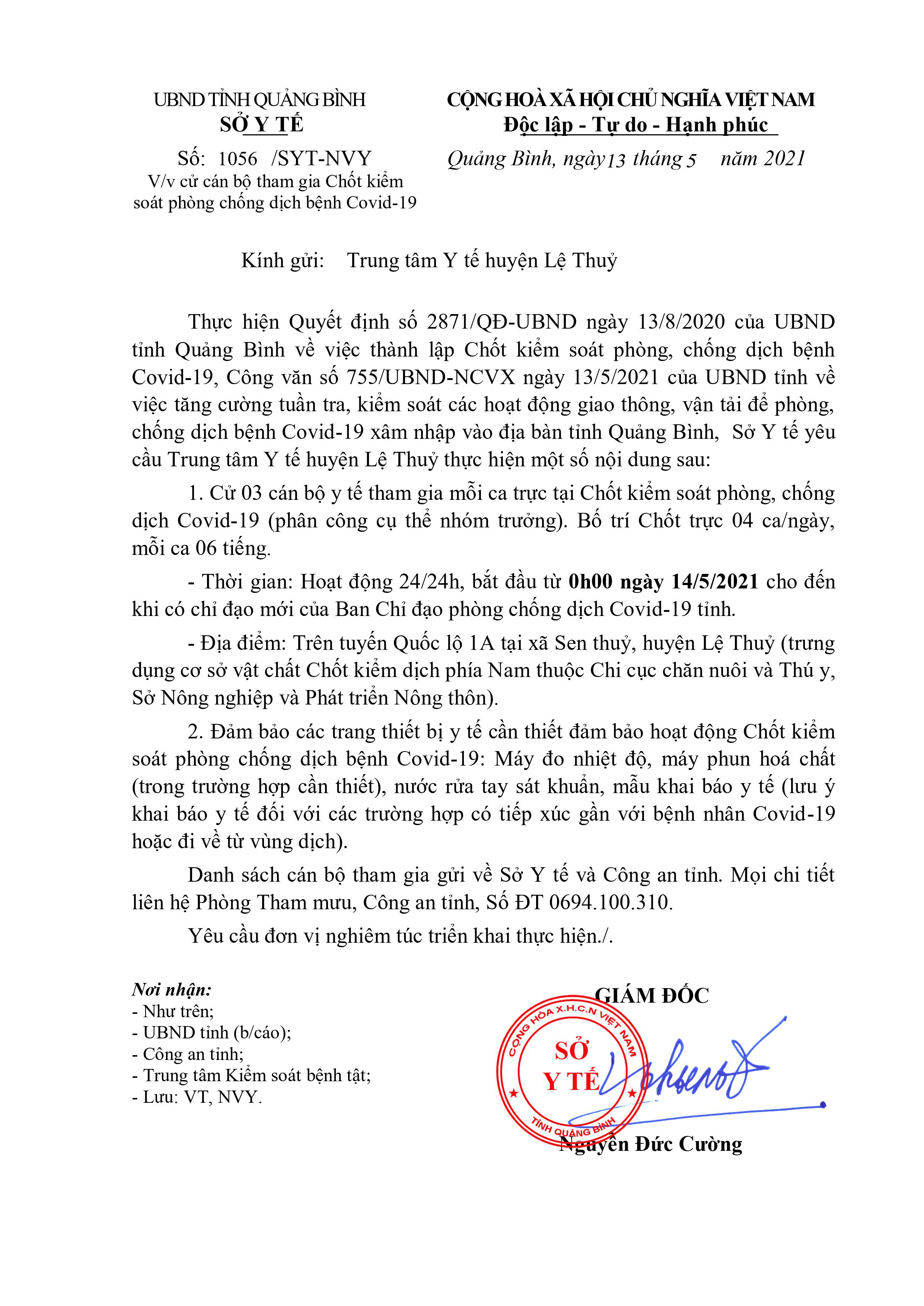 CV A Cuong ngày 13 5 2021