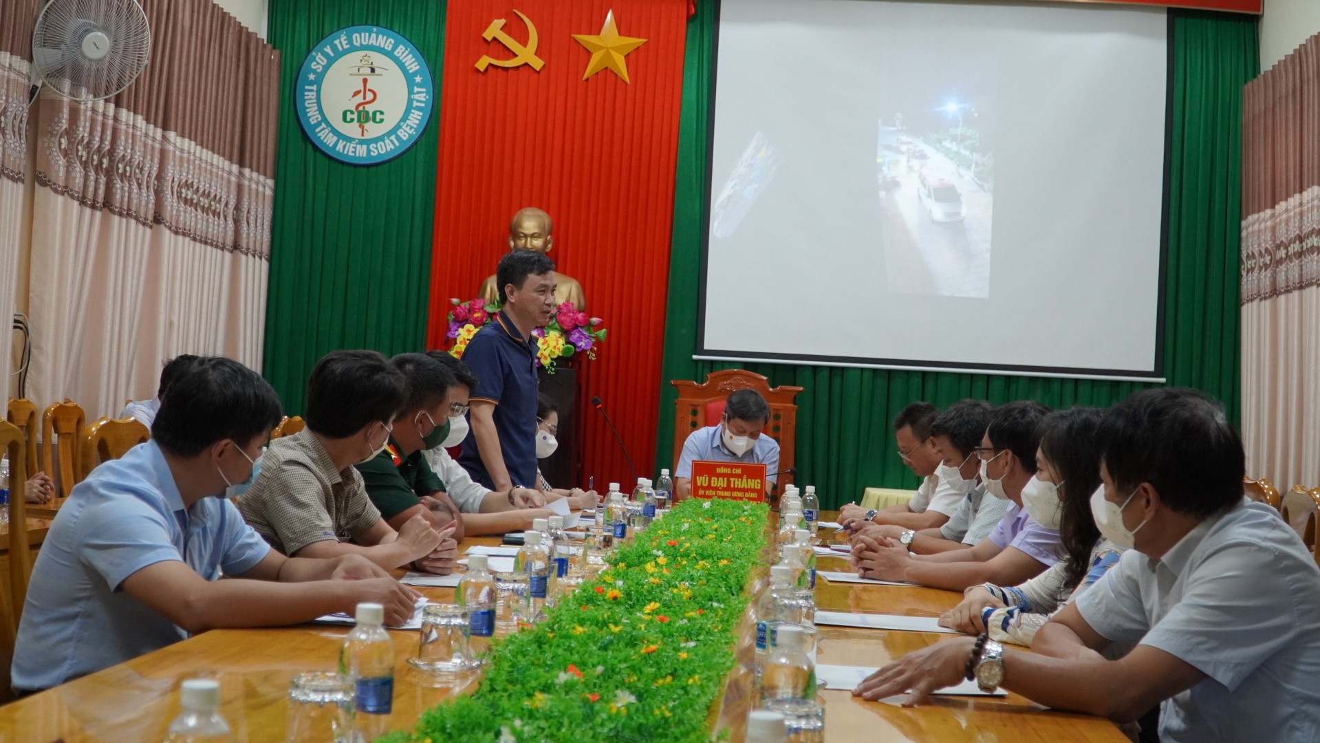 Lãnh đạo SYT phát biểu tại buổi làm việc Large