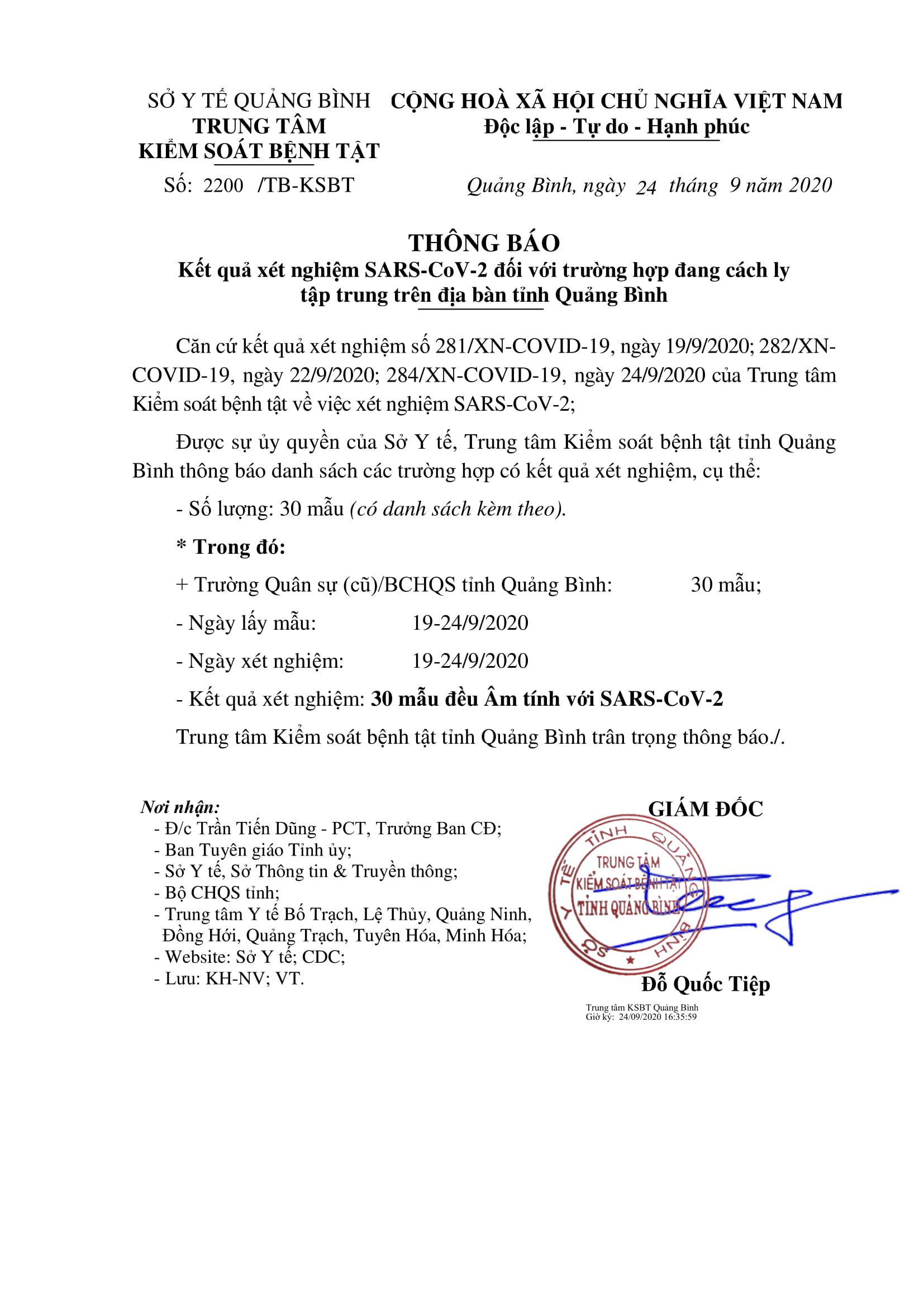 THÔNG BÁO KQ XN ngày 24.9 25.09.2020 08h00p01 signed 11