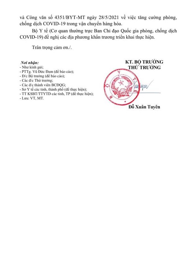 Tiếp nhận người từ TP HCM về 1 2