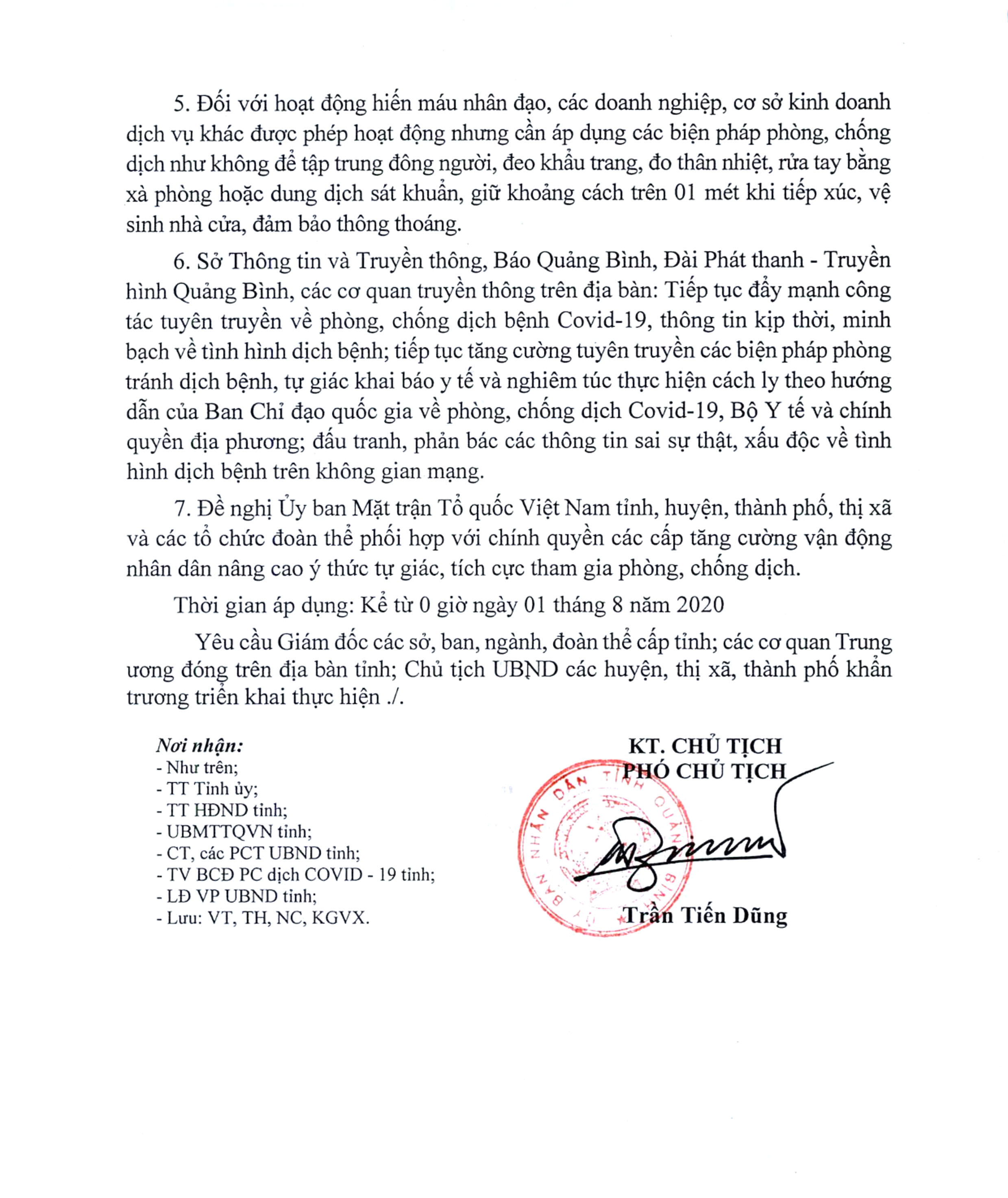 công văn UBND tỉnh về giản cách xã hội 002